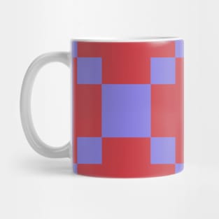 Red and Blue Pennsylvania Patchwork Pattern Mug